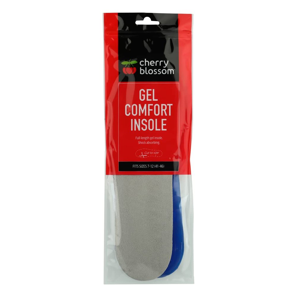 Cherry Blossom Gel Comfort Insole | Mens | A Pair of Full-Length, Shock-Absorbing Gel Insoles