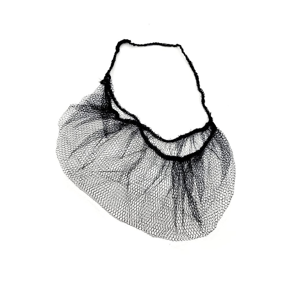 SAFEKO Disposable Honeycomb Nylon Beard Nets | Breathable, Durable | 1,000 Count [BLACK | 18"]