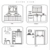 A.Monamour Blackout Room Darkening Thermal Insulated Curtain with Grommets Window Drapes for Bedroom Living Room Kitchen Caf Cabinet Curtain Door Curtain 1 Panel Light Grey view 3