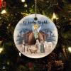 Christmas Ornament Local Legends Designs Ornament Xmas Present Birth of Jesus Christmas Ceramic Ornament Keepsake Funny Christmas Hanging Tree Decor Ornament view 1