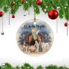 Christmas Ornament Local Legends Designs Ornament Xmas Present Birth of Jesus Christmas Ceramic Ornament Keepsake Funny Christmas Hanging Tree Decor Ornament view 3