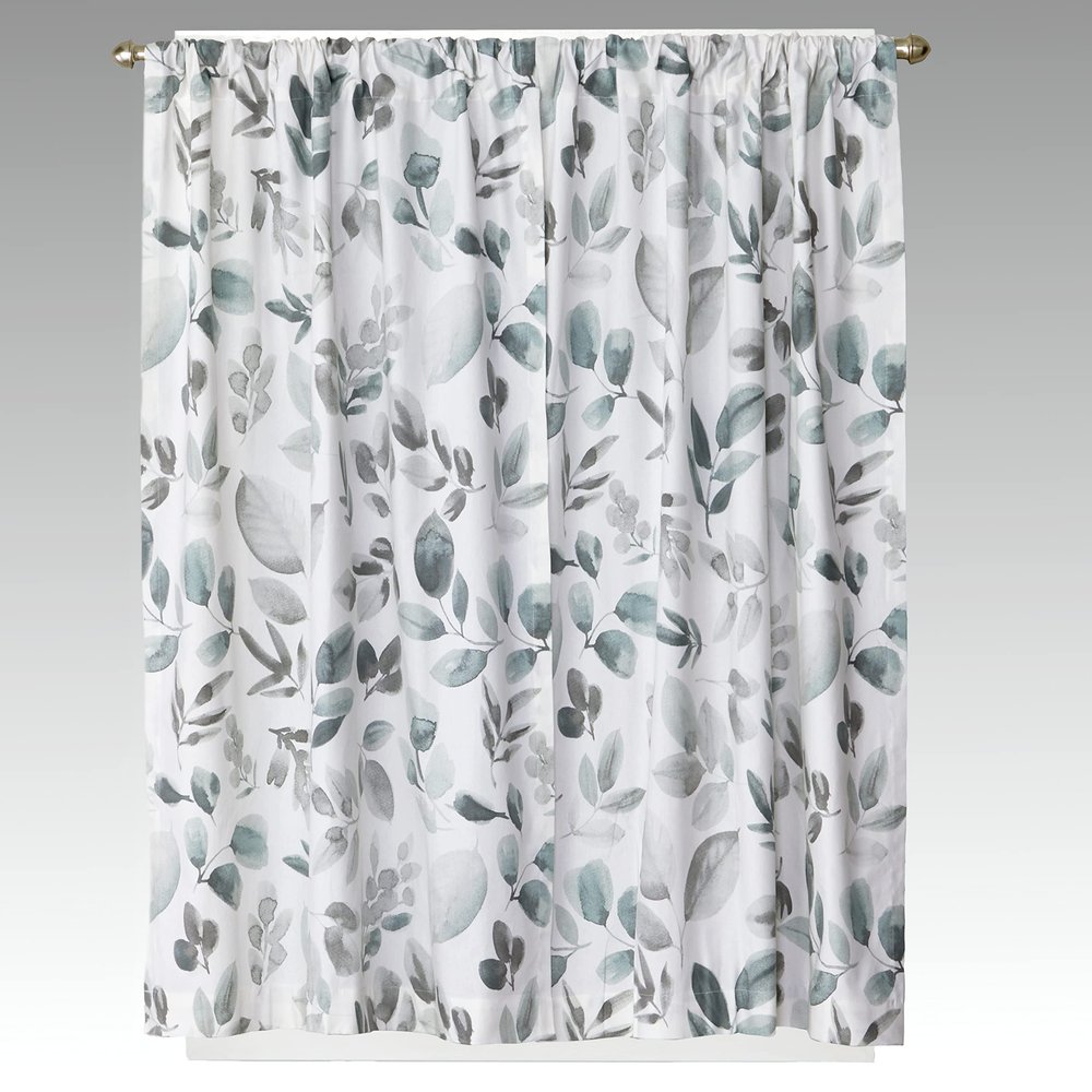 SKL Home Windsor Leaves Panel Pair, 64 in x 45 in, Gray