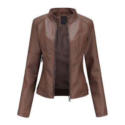 HINDOLA Womens Faux Leather Jackets Short Motorcycle Jacket Winter Fashion Moto Biker Casual Jackets Coat