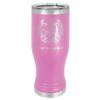 LaserGram 14oz Vacuum Insulated Pilsner Mug, Flag of Guatemala, Personalized Engraving Included (Light Purple) view 1
