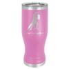 LaserGram 14oz Vacuum Insulated Pilsner Mug, Salsa Dancers, Personalized Engraving Included (Light Purple) view 1