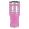 LaserGram 14oz Vacuum Insulated Pilsner Mug, Polar Bear, Personalized Engraving Included (Light Purple) view 1
