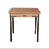 Amish-Made Small Rectangular Natural-Stained Hickory Writing Desk view 2