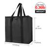 Bodaon 2-Pack Insulated Reusable Grocery Shopping Bags, Picnic Cooler Bag with Top Cold, Black view 2