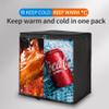 Bodaon 2-Pack Insulated Reusable Grocery Shopping Bags, Picnic Cooler Bag with Top Cold, Black view 3