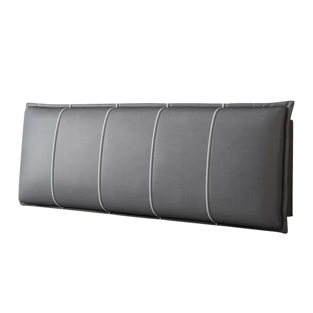 ZZYK Headboard Cushion Wall Pillow Technology Fabric Bed Backrest Pillow Wedge for Headboard Gap Reading Pillow Sofa Bunk Bed Home Lumbar Pad with Removable Cover,A,with headboard 63"/160cm
