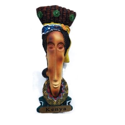 World Tourism Commemorative Refrigerator Magnet 3D Resin Refrigerator Magnet for Home Decor Home Decorations Gift (Color : Kenya 1)