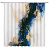 AMFD Blue Marble Shower Curtain Modern Abstract Texture Gold Luxury Marbling Fabric Bathroom Decor Curtains Set Include Hooks,(47" Wx70 H) view 1