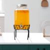 UPKOCH Drink Container Holder Stand Sturdy Metal Beverage Bucket Rack for Wine and Beer Dispenser Portable Capacity Lightweight Design for Parties and Events view 3
