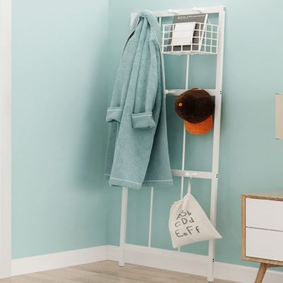 LXBAMKEA Coat Rack Stand Clothes Rack Stand, Wall Corner Garment Rack, Portable Hall Entryway Office Bedroom Furniture, Clothes Hat Umbrella Handbag Storage Organizer, Space-Saving