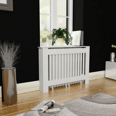 KTHLBRH Radiator Cover,Radiator Cover Heating Cabinet,Space Decorative Heating Cabinet Fit for Decoration Storage Living Room Bed Room,White MDF Radiator Cover Heating Cabinet 44"