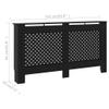 KTHLBRH Radiator Cover Slatted Design Heating Cabinet Smooth Top Storage Shelf for Living Room Bedroom Furniture Decor,Radiator Cover Black 59.8"x7.5"x31.9" MDF view 2