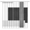 AMFD Abstract Modern Shower Curtain Black Gray Boho Geometric Mid Century Neutral Aesthetics Minimalist Fabric Bathroom Decor Curtains Set Include Hooks,(47" Wx70 H) view 1