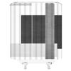 AMFD Abstract Modern Shower Curtain Black Gray Boho Geometric Mid Century Neutral Aesthetics Minimalist Fabric Bathroom Decor Curtains Set Include Hooks,(47" Wx70 H) view 3