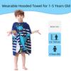 Athaelay Dinosaur Bath Towel for Toddler Boys Girls, Pool Hooded Towel for Kids, Bath Beach Poncho Mantle Swim Cover with Bag view 3
