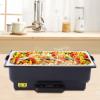 Electric Chafing Dish Chafer Cover Buffet Warmers Chaffing Server Set Chafer with a Capacity of 9L/ 9QT, Catering Dishes Set for Party Restaurants, Hotels, 22.4 * 13.6 * 7.1in view 1