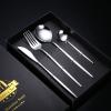 24 Piece Gold Silverware Set for 6 Flatware Sets Durable Stainless Steel Include Knifes Forks and Spoons Delicate Home Kitchen Wedding Restaurant Cutlery Utensils Set Mirror Polished view 2