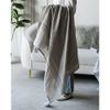 A&B Home Throw Blanket - Beige and White Stripe Woven Cotton Blend Blanket for Couch Sofa Chair Bed Office Living Room, 50" x 60" view 4
