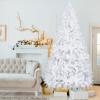 Karl home 8FT Premium White Artificial Christmas Tree Decorations for Home, Office, Party Holiday,1138 PVC Branch Christmas Tree with Metal Hinges & Foldable Metal Base view 1