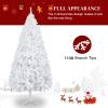 Karl home 8FT Premium White Artificial Christmas Tree Decorations for Home, Office, Party Holiday,1138 PVC Branch Christmas Tree with Metal Hinges & Foldable Metal Base view 4