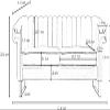 ANTTYBALE 83'' Velvet Couch Sofa Mid-Century Modern Love Seat Chesterfield 3 Seat Couches Sofa for Living Room Apartment (Black) view 2