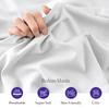 Bedszo Mania White Duvet Cover Twin/Twin XL 3 PCs Duvet Cover 600 TC Egyptian Cotton Quilt Cover Breathable & Six Corner Ties (3 PCs Duvet Cover Set in 68"x90" Inch 2 Pillow Shams in Size 20"X30") view 4