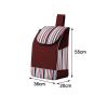THEGA Trolley Replacement Bag - 40L Oxford Cloth Waterproof Storage Bag, Home Portable Grocery Bag, Collapsible, Large Capacity, Can Be Used with A Trolley, L36XW20XH55CM (Color : Burgundy Striped) view 2