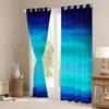Feelyou Navy Blue Ocean Curtains Bedroom Living Room Abstract Turquoise Teal Ombre 30%-50% Blackout Curtain Boys Tropical Beach Darkening Drapes Window Treatments (2 Panels, 42 x 84 Inch) view 3