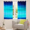 Feelyou Navy Blue Ocean Curtains Bedroom Living Room Abstract Turquoise Teal Ombre 30%-50% Blackout Curtain Boys Tropical Beach Darkening Drapes Window Treatments (2 Panels, 42 x 84 Inch) view 4