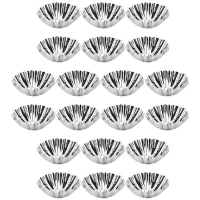 Zerodeko 20pcs Non-stick Egg Tart Molds Mini Tart Pans for Baking Reusable Baking Molds Washable Muffin Cup
