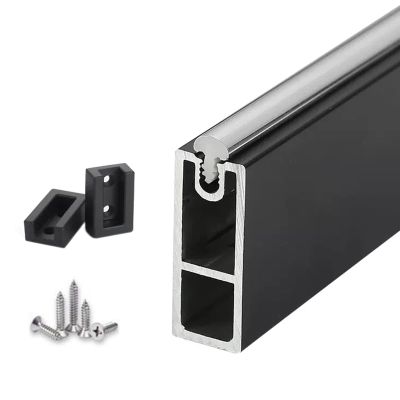 ZAQYCM 10 20 30 40 50 60 Inch Long Small Closet Poles for Hanging Clothes Heavy Duty Wall Mounted, Non-Slip Silent Wardrobe Hanger Rod with Socket Set, Metal Aluminum Bar