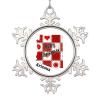 Arizona Map Snowflake Ornaments Merry Christmas Personalized Christmas Ornaments 2022 Home State Christmas Decorations for Tree Metal Christmas Keepsake New Year Gifts 3 Inch view 1