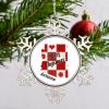 Arizona Map Snowflake Ornaments Merry Christmas Personalized Christmas Ornaments 2022 Home State Christmas Decorations for Tree Metal Christmas Keepsake New Year Gifts 3 Inch view 2