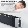 ZAQYCM 10 20 30 40 50 60 Inch Long Small Closet Poles for Hanging Clothes Heavy Duty Wall Mounted, Non-Slip Silent Wardrobe Hanger Rod with Socket Set, Metal Aluminum Bar view 3