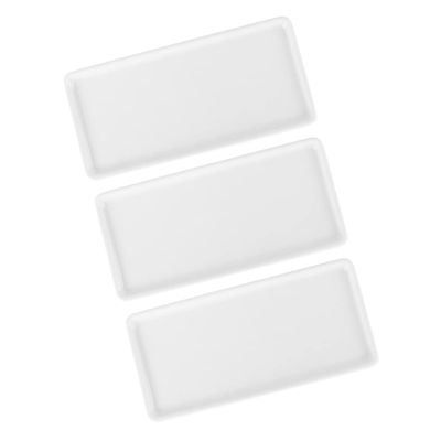3pcs Rectangular Ceramic Tray Toilet Tray Cosmetics Bathroom Ceramic Bathroom Storage Sundries Bathroom Dressing Table
