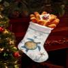 Christmas Stockings, Ocean Turtle Christmas Ornaments Large Hanging Stockings Faux Fur, Beach Nautical Coastal Blue Starfish Shell Coral Christmas Stocking for Xmas Tree Fireplace Decorations 18"x12" view 4