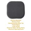 2 Pack Memory Foam Honeycomb Nonslip Back 16" x 16" Chair/Seat Cushion Pad, Charcoal Gray (Pack of 3) view 3
