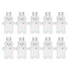 Alipis Clear PET Plastic Juice Bottles Christmas Gingerbread Man Empty Bottles Milk Juice Cup Drink Containers 500ml 10pcs view 1