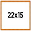 CustomPictureFrames.com 22x15 Frame Brown Honey Pecan Solid Wood Picture Frame | 0.75 Inch Moulding Width | Complete with UV Acrylic Plexiglass, Foam Board Backing & Hanging Hardware view 2