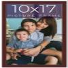 10x17 Frame Brown Solid Wood Picture Frame Width 0.75 Inches | Interior Frame Depth 0.5 Inches | Mogano Traditional Photo Frame Complete with UV Acrylic, Foam Board Backing & Hanging Hardware view 1