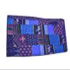 Bohemian Patchwork Kantha Quilt, Boho King Size Bedding Throw Blanket, Patola Silk Patch Work Kantha Quilt, Handmade Kantha Bedcover (Blue, 108"x 108" Inch) view 4
