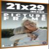 CustomPictureFrames.com 21x29 Frame Brown Honey Pecan Solid Wood Picture Frame | 0.75 Inch Moulding Width | Complete with UV Acrylic Plexiglass, Foam Board Backing & Hanging Hardware view 1