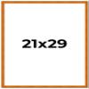 CustomPictureFrames.com 21x29 Frame Brown Honey Pecan Solid Wood Picture Frame | 0.75 Inch Moulding Width | Complete with UV Acrylic Plexiglass, Foam Board Backing & Hanging Hardware view 2