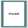 11x25 Frame Blue Rustic Barnwood Solid Wood Picture Frame Width 1.25 Inches | Interior Depth 0.5 Inches | Gustav Blue Frame Complete with UV Acrylic, Foam Board Backing & Hanging Hardware view 1