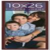 10x26 Frame Brown Solid Wood Picture Frame Width 0.75 Inches | Interior Frame Depth 0.5 Inches | Mogano Traditional Photo Frame Complete with UV Acrylic, Foam Board Backing & Hanging Hardware view 1