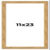 11x23 Frame Beige Shabby Chic Solid Wood Picture Frame | 1.25 Inch Moulding Width | Interior Frame Depth 0.5 Inches | Mastic Distressed Photo Frame Complete with UV Acrylic, Foam Board Backing & view 1